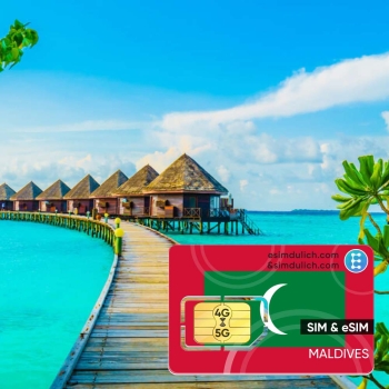 Sim Du Lịch Maldives 15 Ngày Tốc Độ Cao
